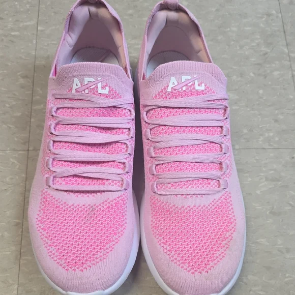 APL Women's Bright Pink Knit Sneakers - Picture 3 of 5